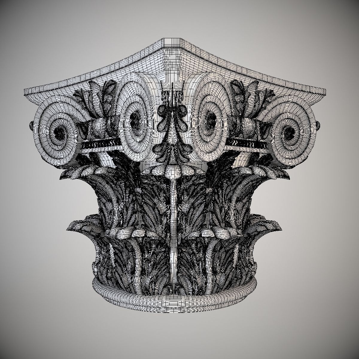 Corinthian Capital 3D model_6