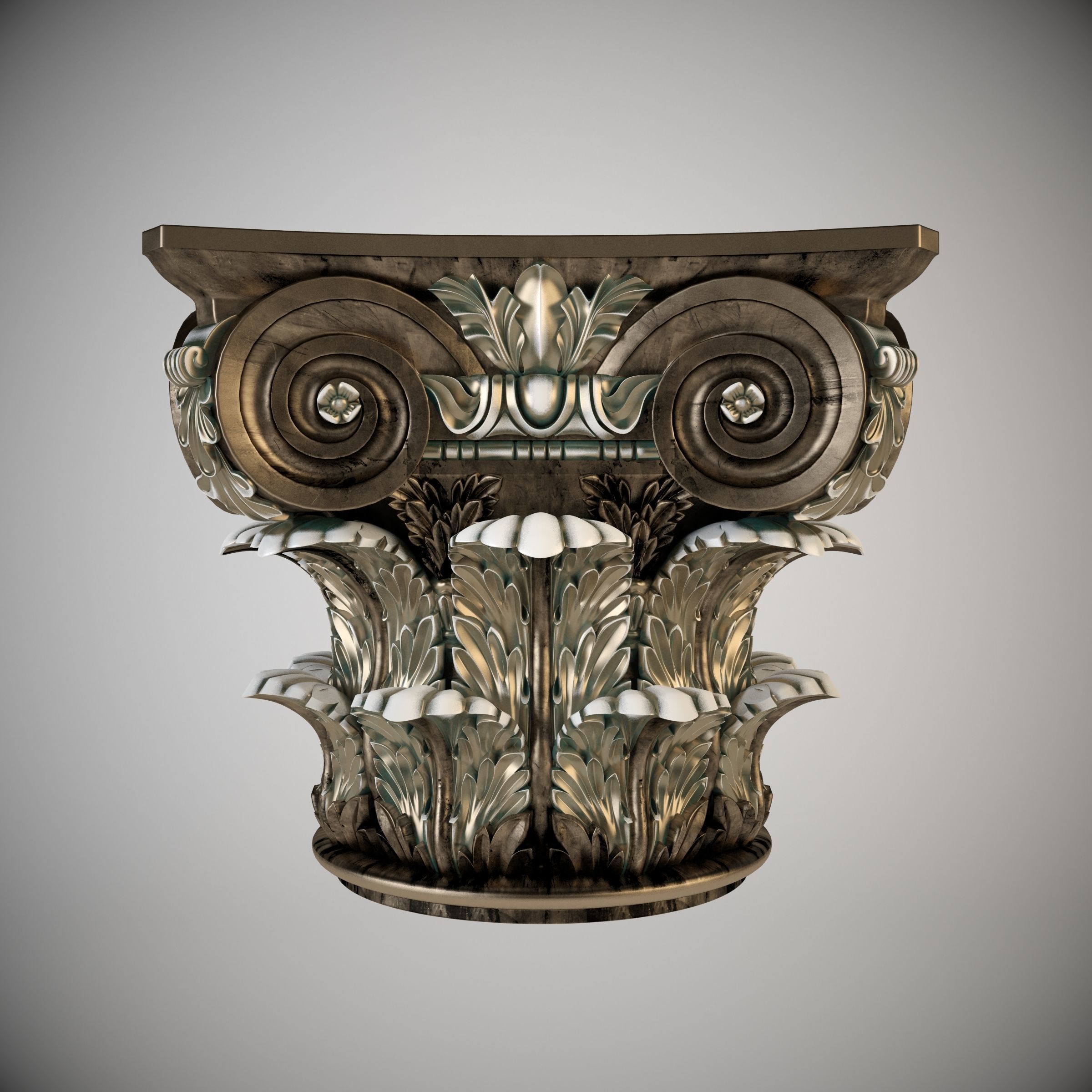 Corinthian Capital 3D model_9