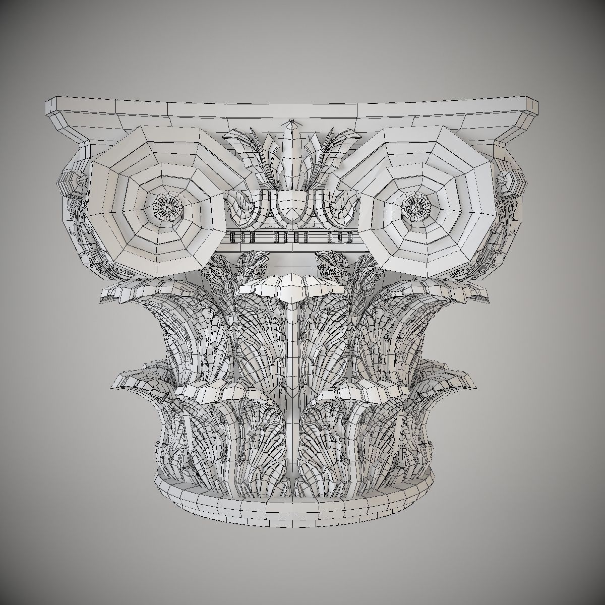 Corinthian Capital 3D model_1
