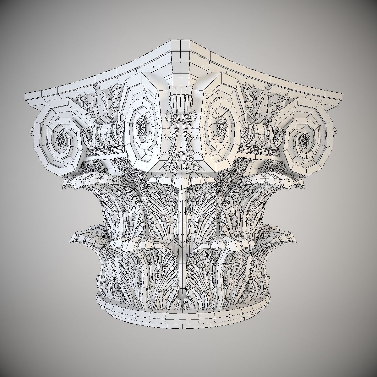 Corinthian Capital 3D model_3