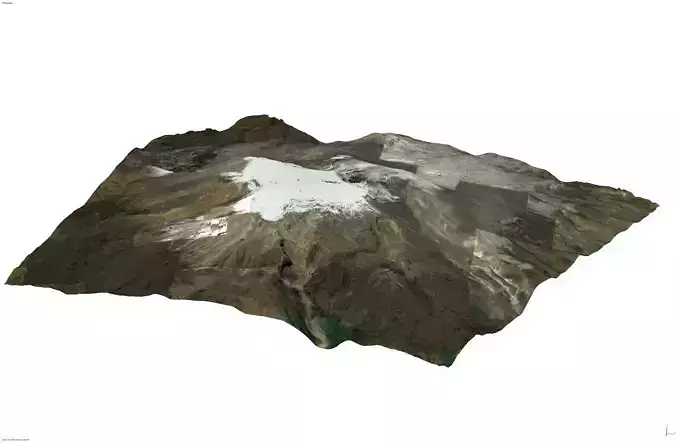 Volcan Nevado Del Ruiz - Nevado Del Ruiz Volcano 3D model
