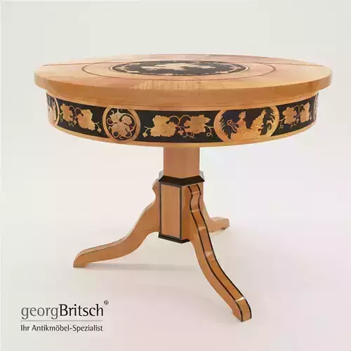 Biedermeier salon table - South Germany - Georg Britsch