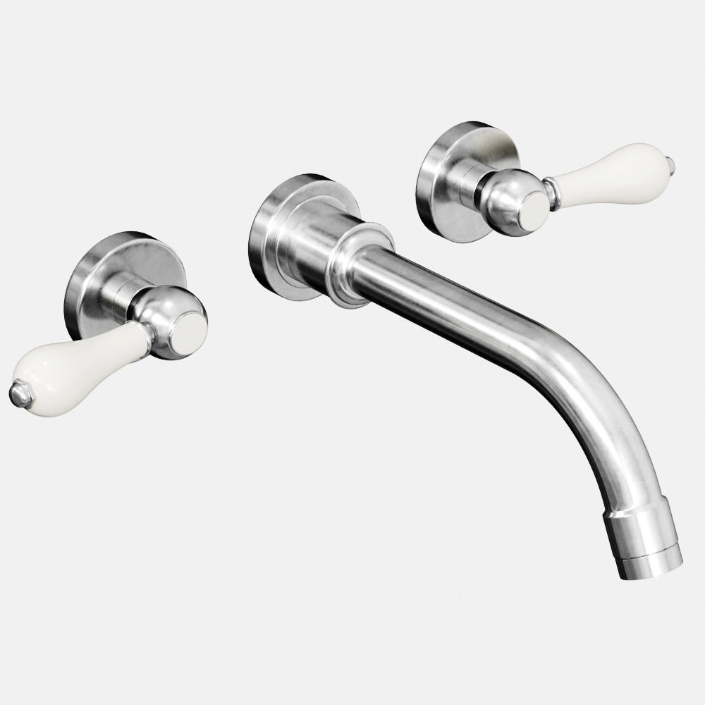 Bathroom Mixer and Taps set 3D model_3