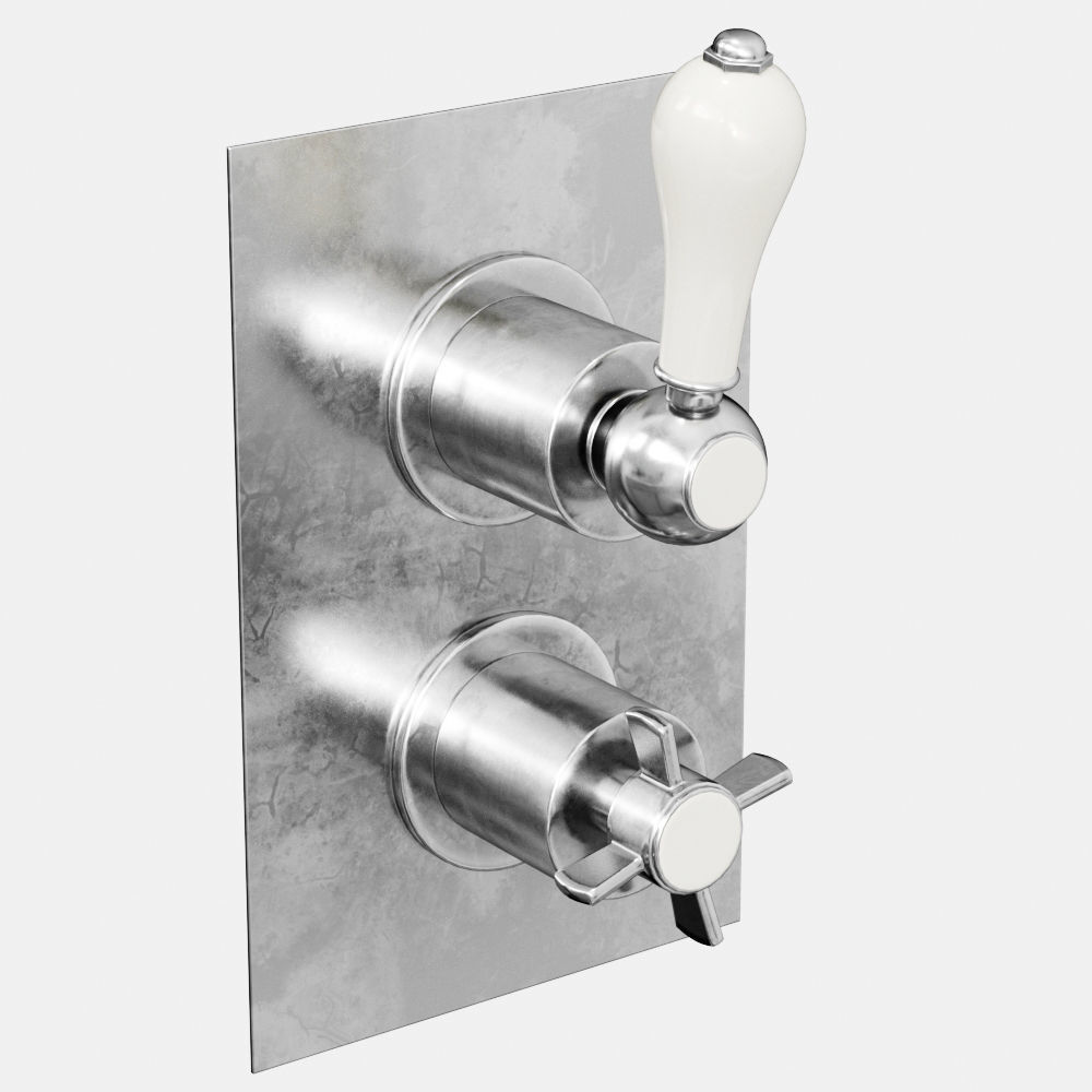 Bathroom Mixer and Taps set 3D model_4