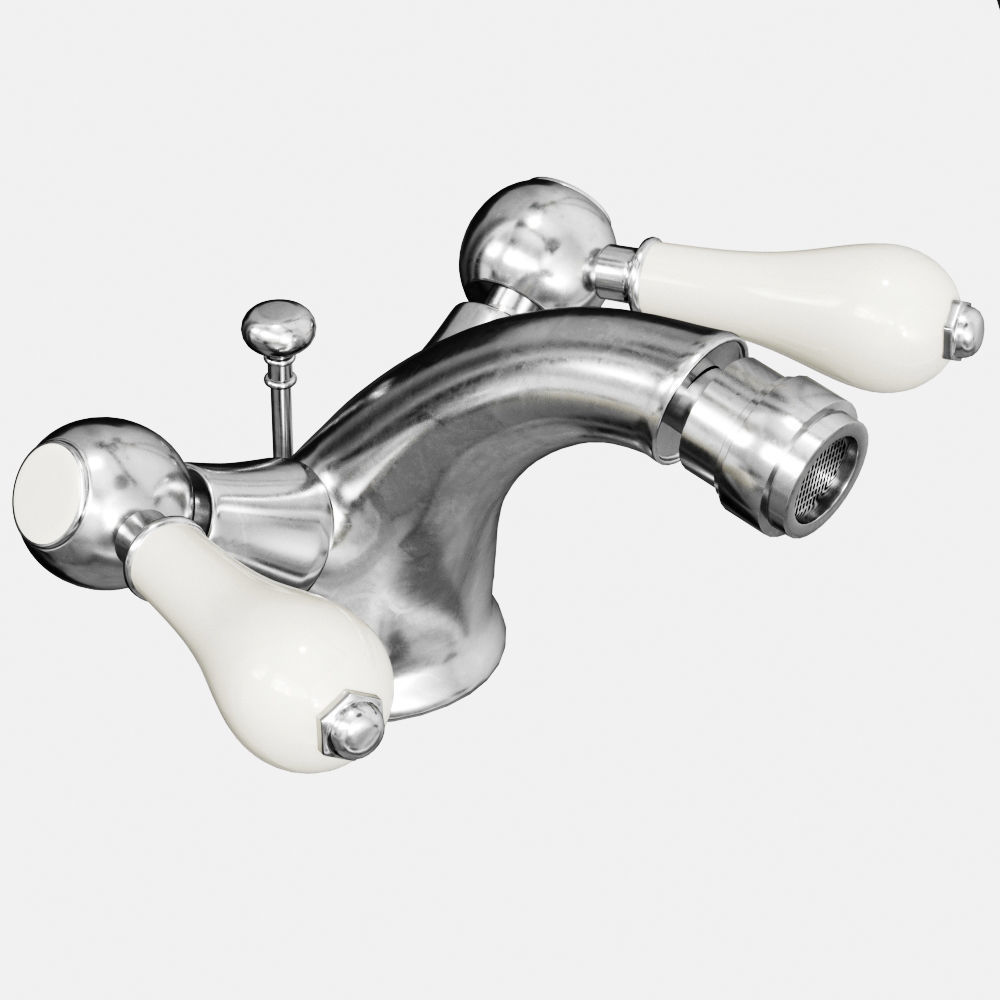 Bathroom Mixer and Taps set 3D model_1
