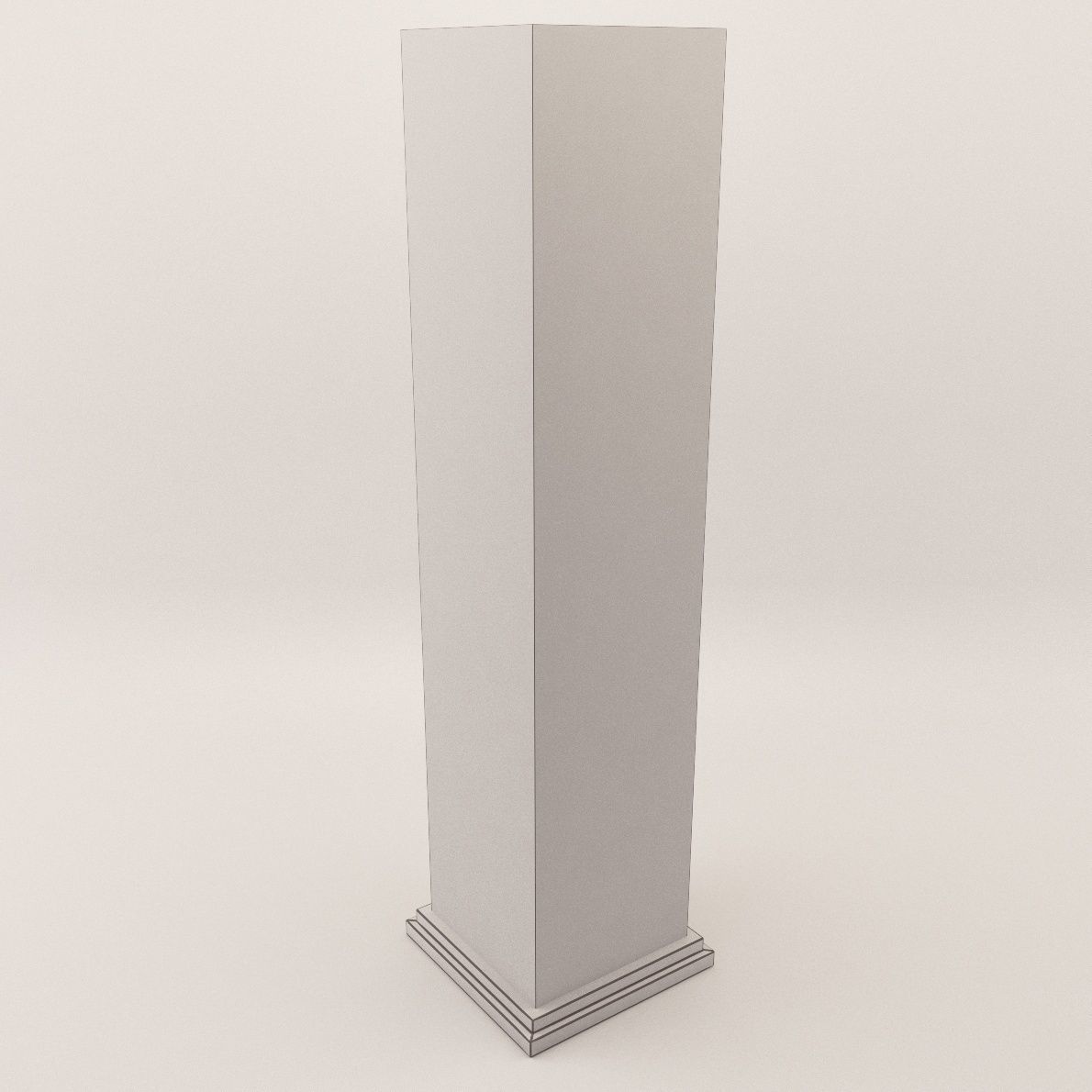 Column - Art Deco 1940 3D model_3