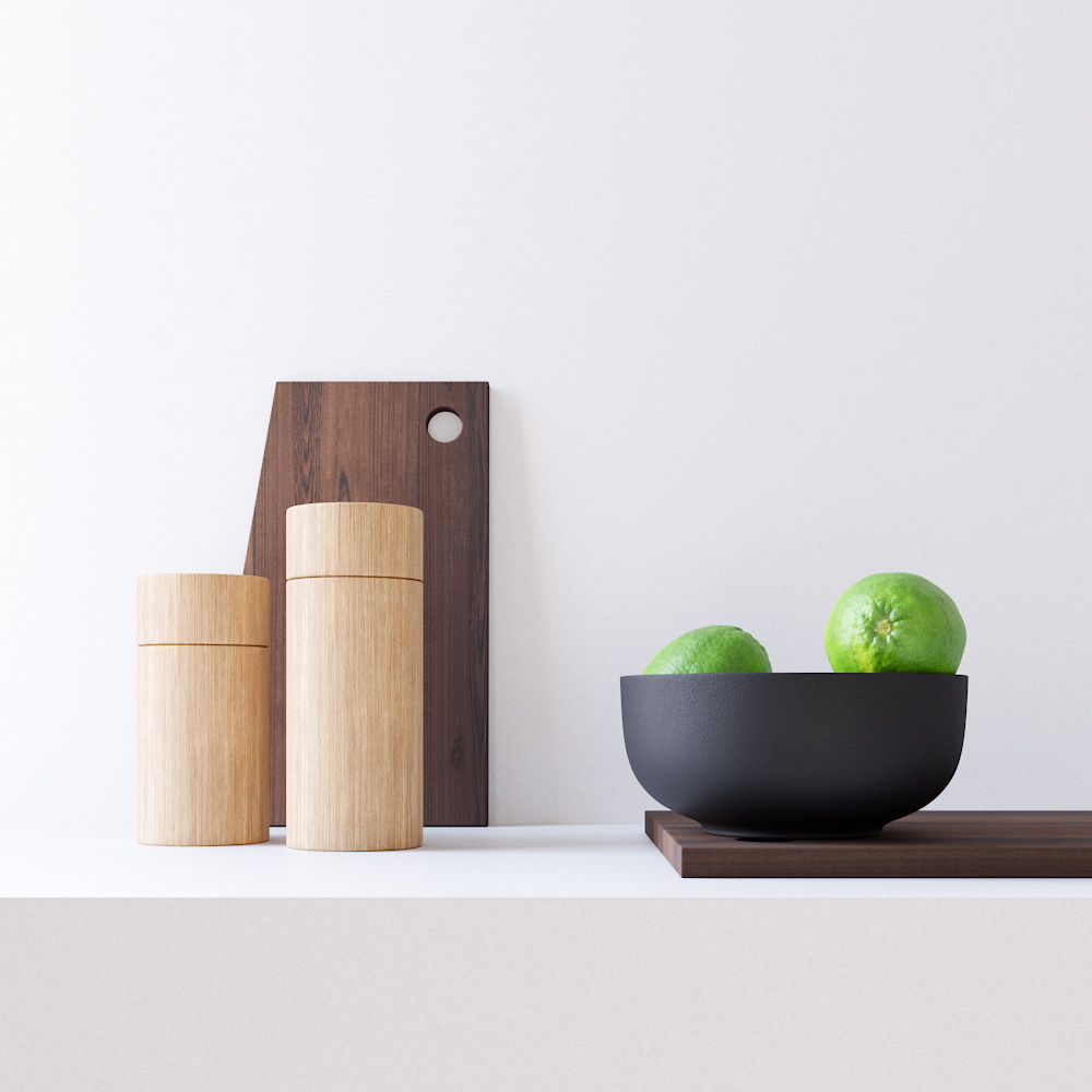 Decor Set Lime Bowl 3D model_3