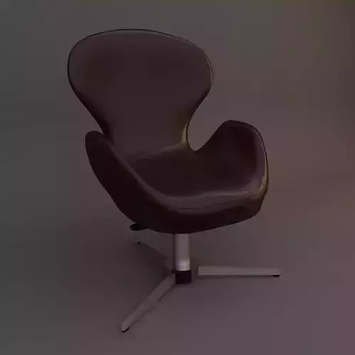 Office Chair in leather 3D model