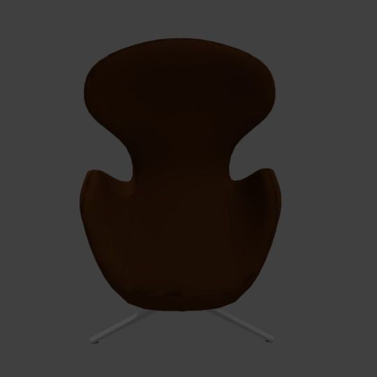 Office Chair in leather 3D model_7