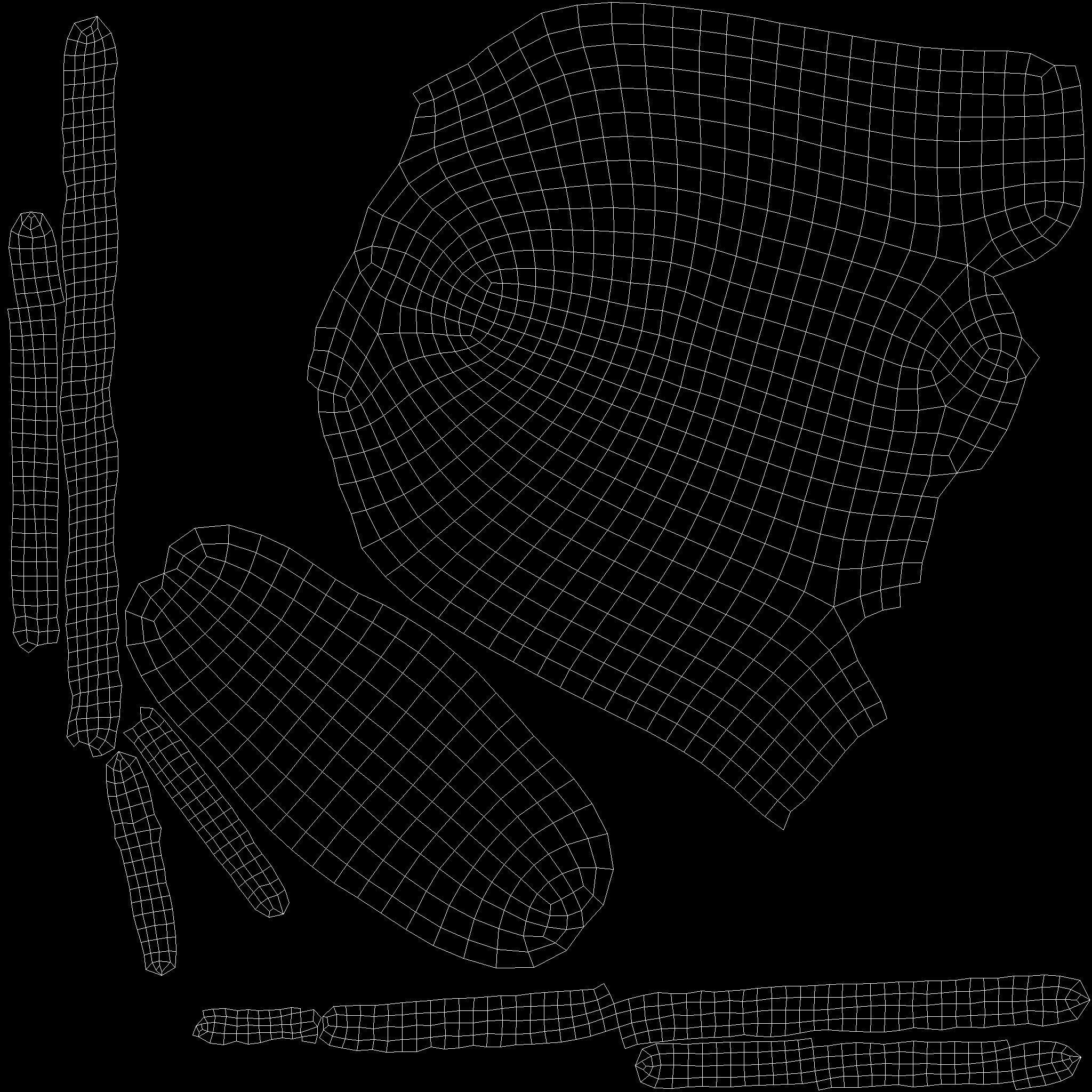 HIE Game Ready Horror Shield D180323 Low-poly 3D model_4