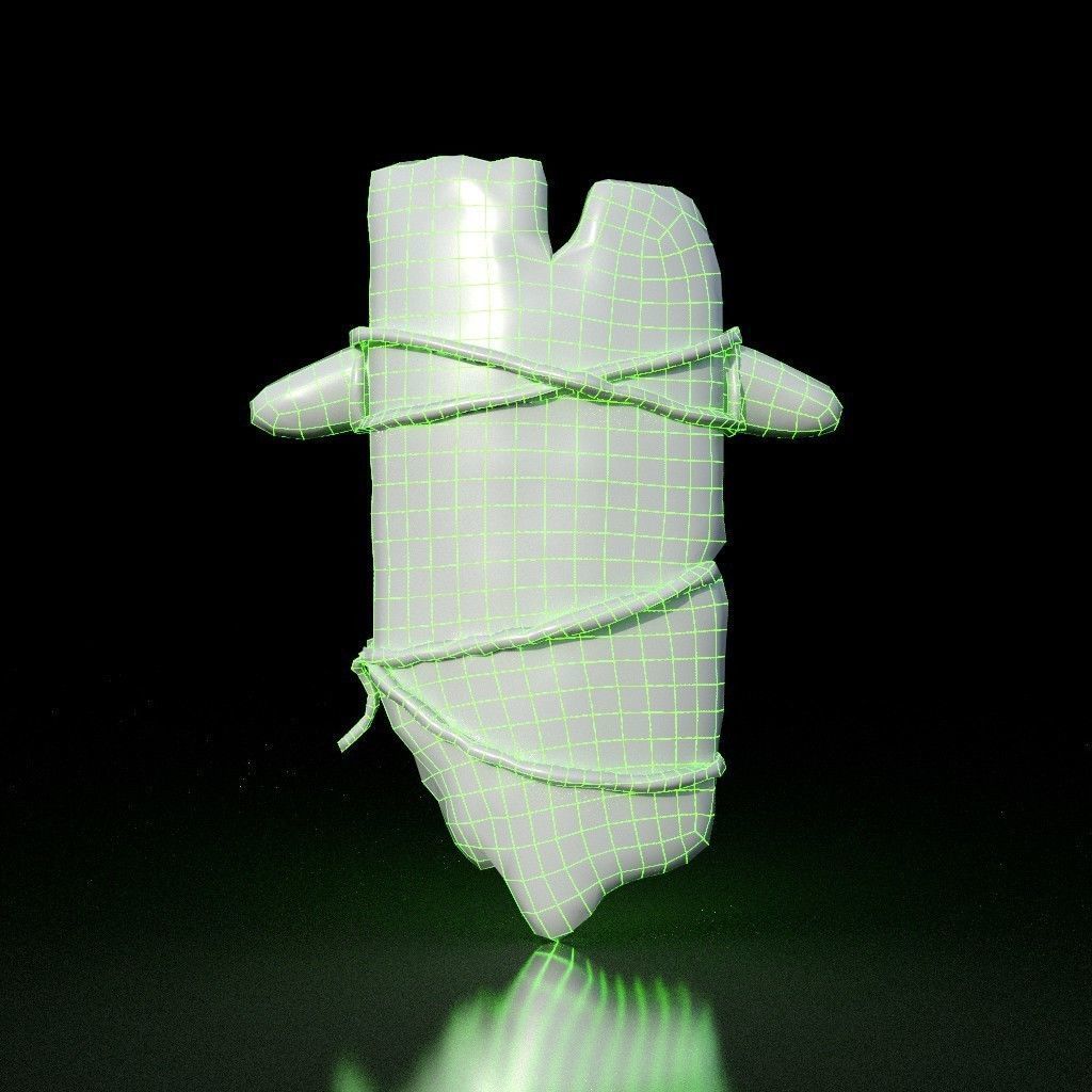 HIE Game Ready Horror Shield D180323 Low-poly 3D model_2