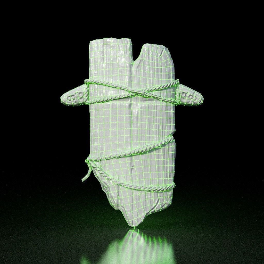 HIE Game Ready Horror Shield D180323 Low-poly 3D model_3