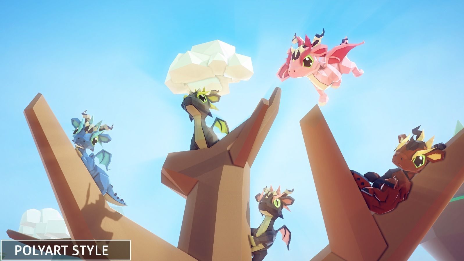 Little Dragons Mouse Low-poly 3D model_6