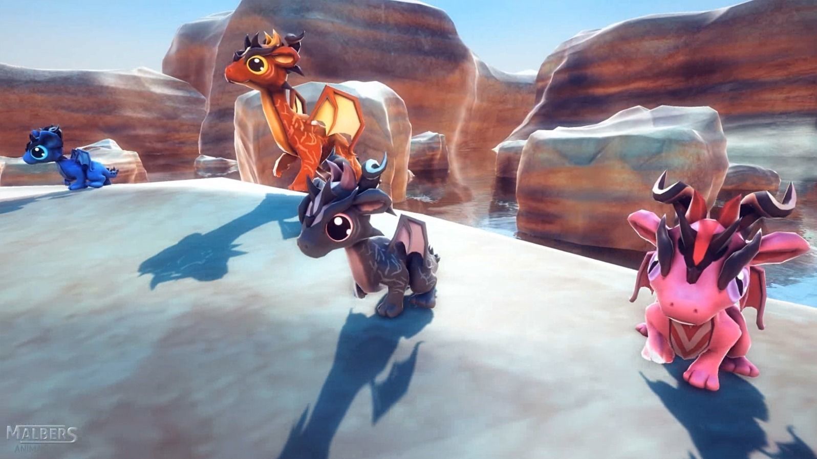 Little Dragons Mouse Low-poly 3D model_12