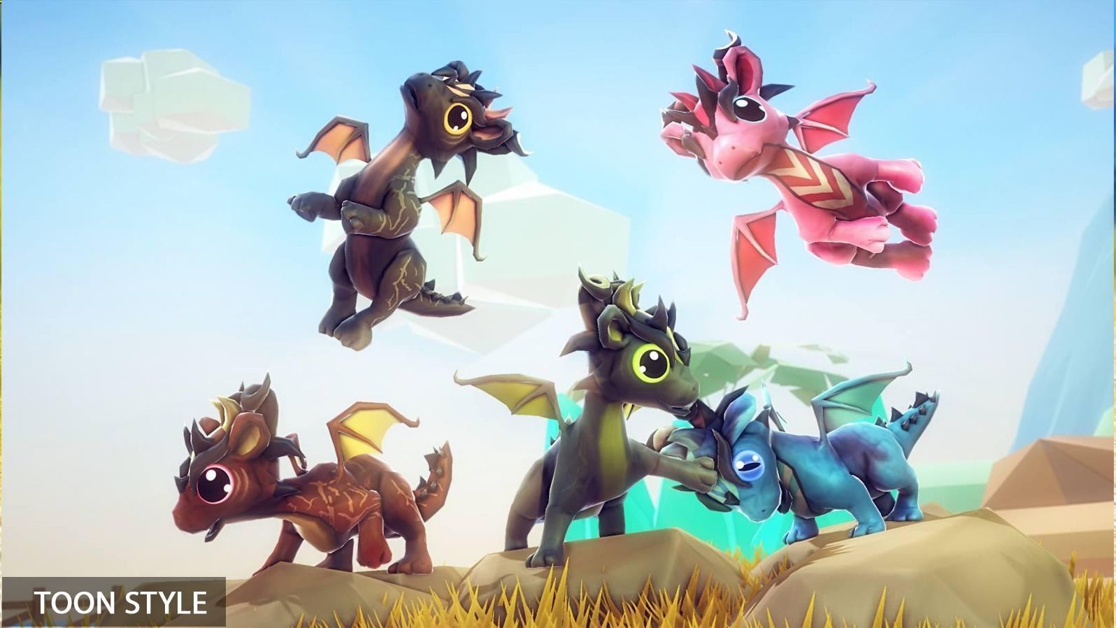 Little Dragons Mouse Low-poly 3D model_3