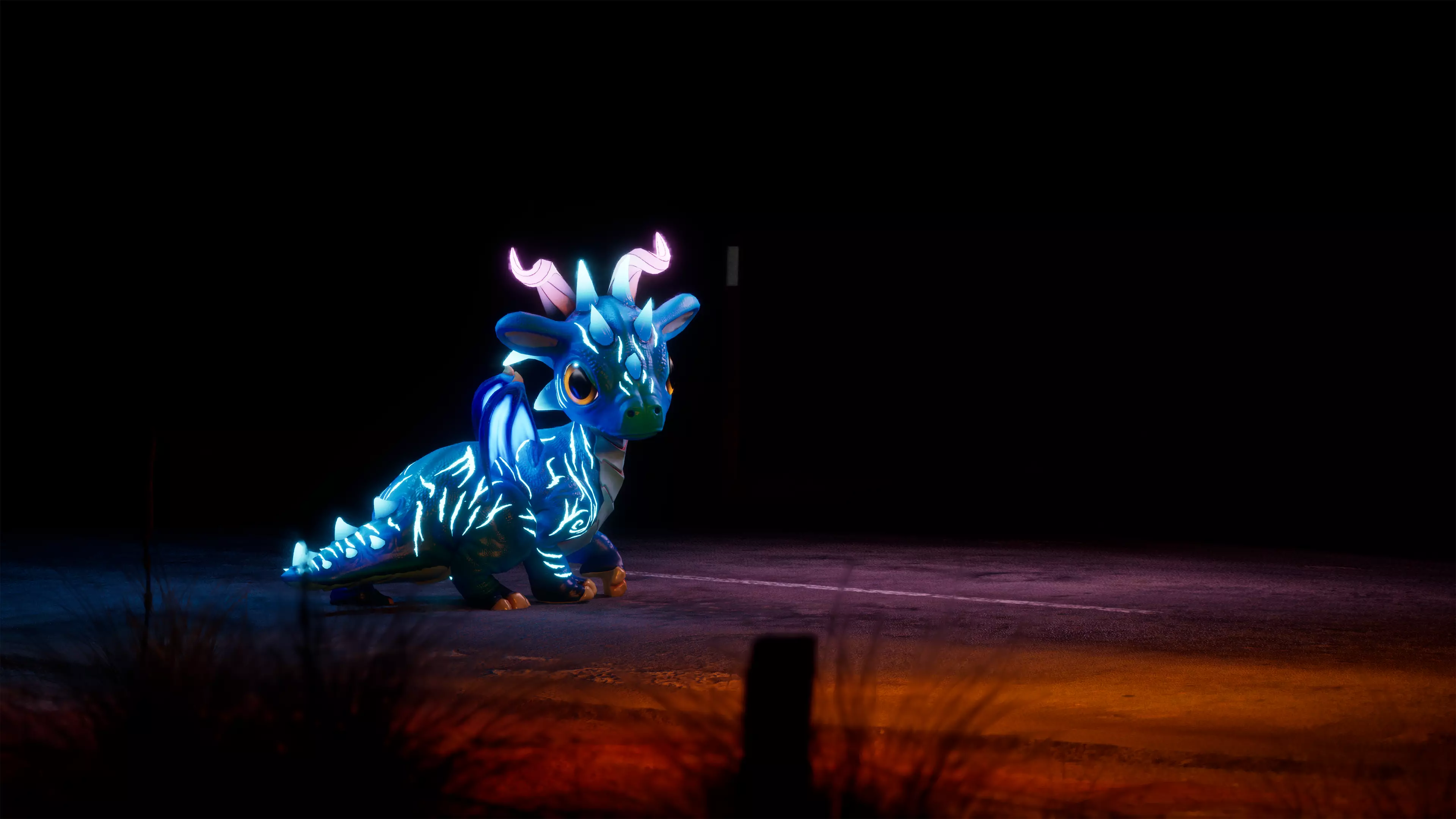 Little Dragons Mouse Low-poly 3D model_11