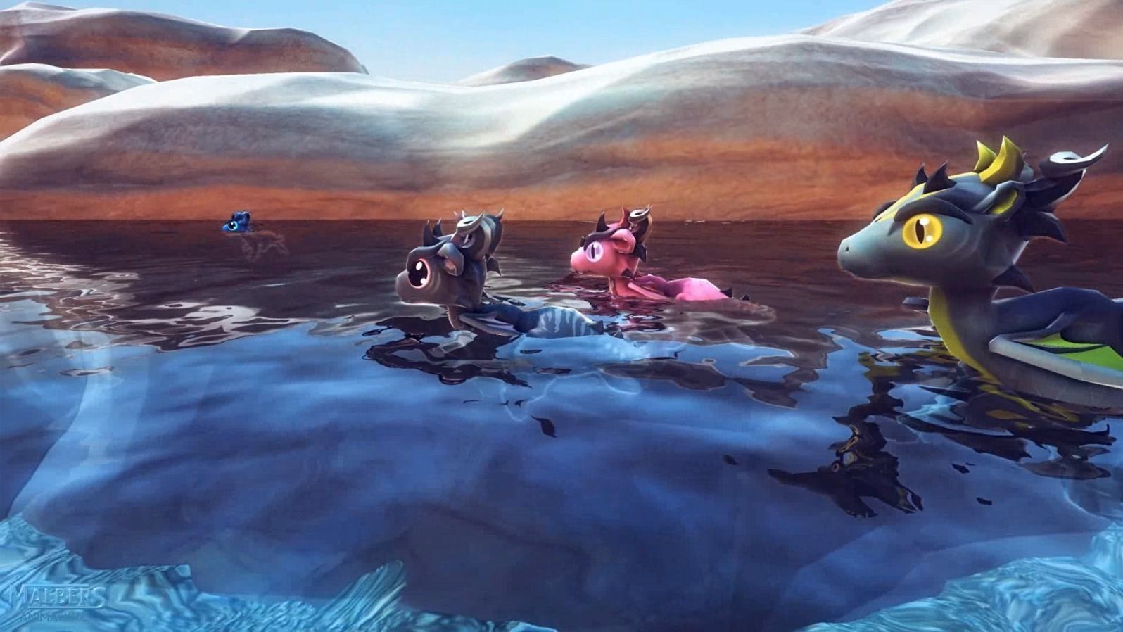 Little Dragons Mouse Low-poly 3D model_15