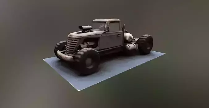 Tow Truck Big Brat Low-poly 3D model Tow Truck Big Brat Low-poly 3D model