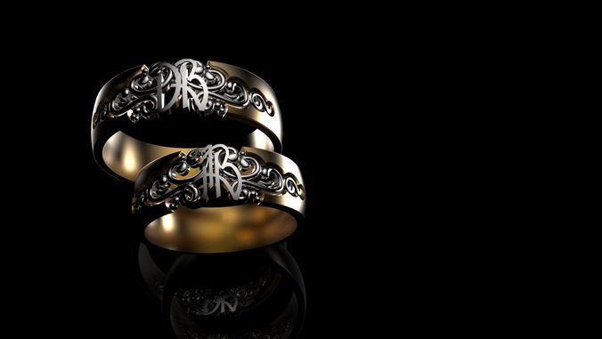 Name Rings 3D print model