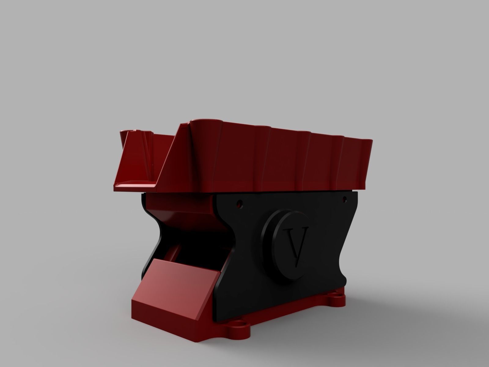 Vibrating Trough Feeder - 3d Printable Bulk Linear Vibrator 3D print model_5