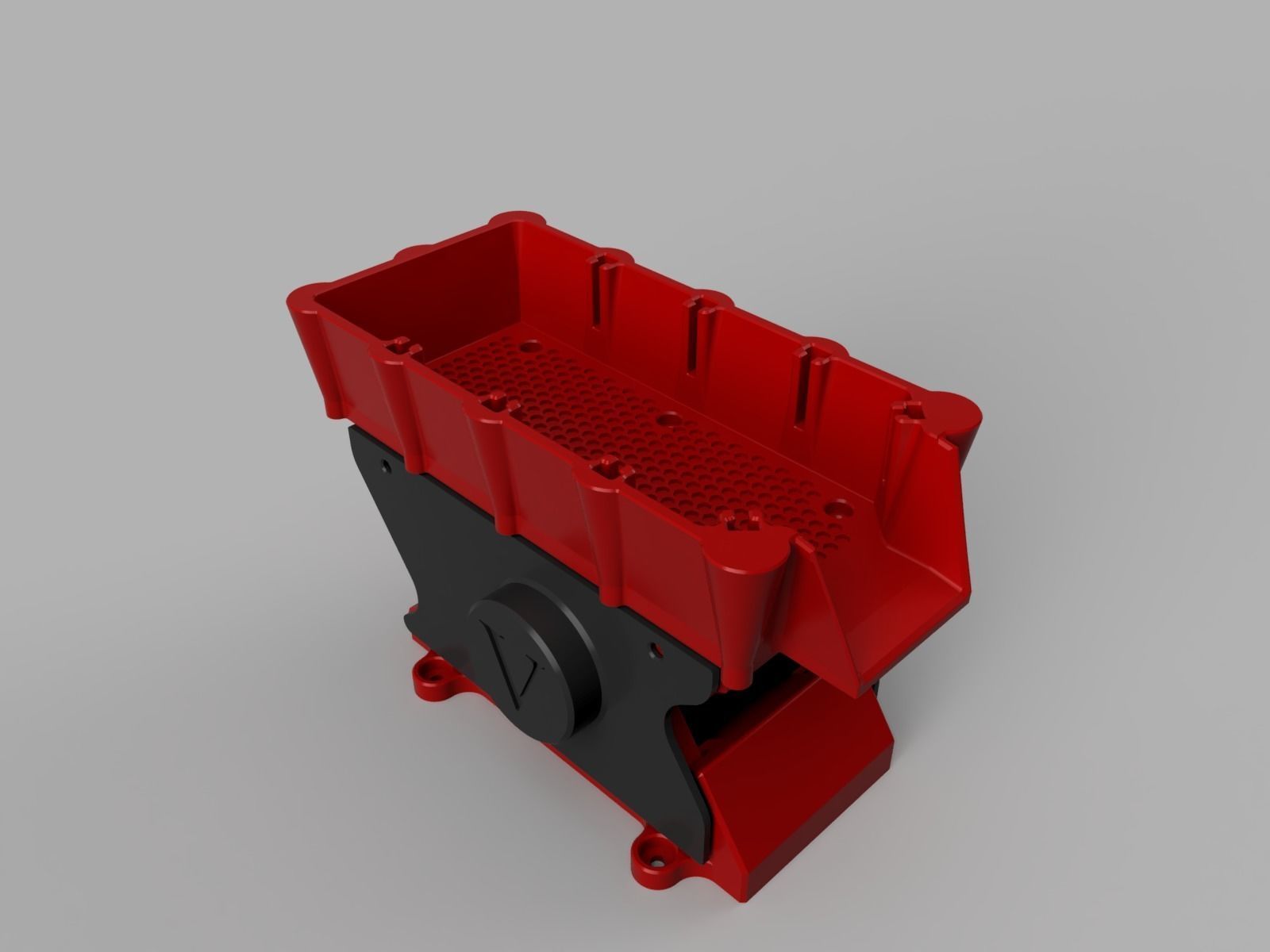 Vibrating Trough Feeder - 3d Printable Bulk Linear Vibrator 3D print model_4