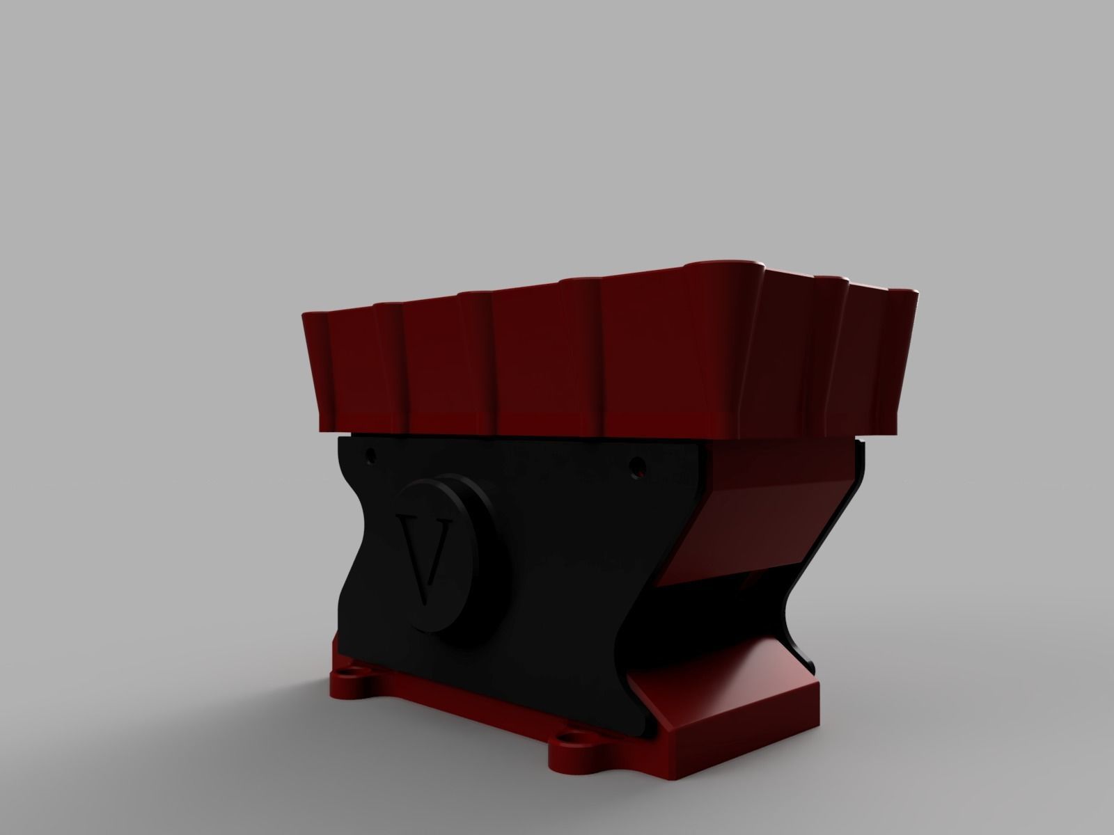 Vibrating Trough Feeder - 3d Printable Bulk Linear Vibrator 3D print model_7