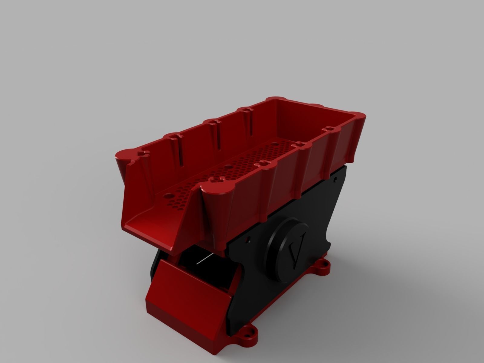 Vibrating Trough Feeder - 3d Printable Bulk Linear Vibrator 3D print model_2