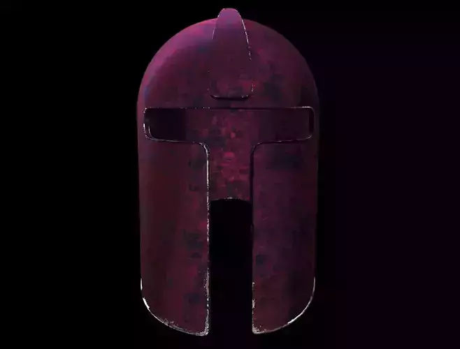 medieval armored helmet 3D model