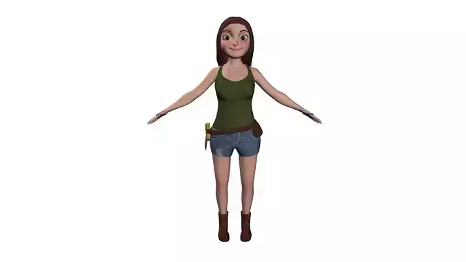 3D Girl Teenager