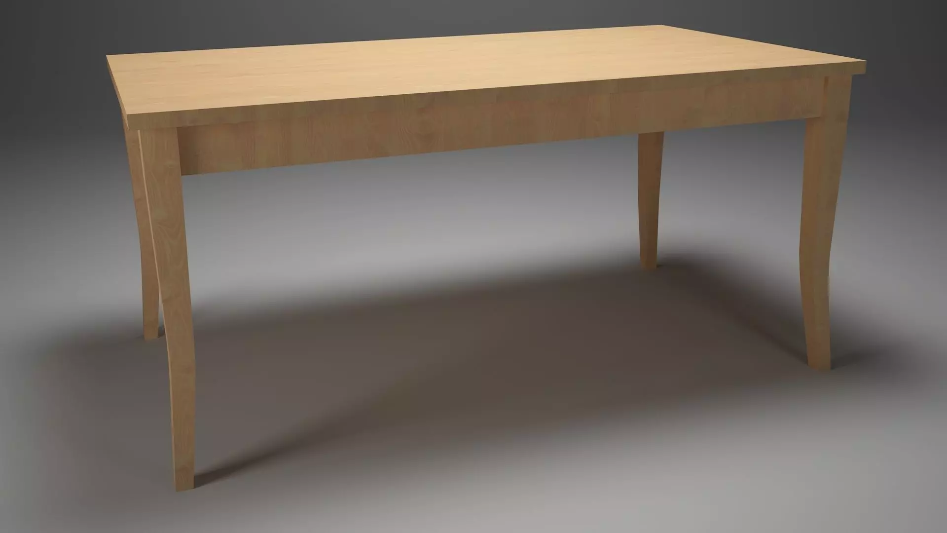 TABLE FOR KITCHEN DINING ROOM - WOOD MATERAL Free 3D model