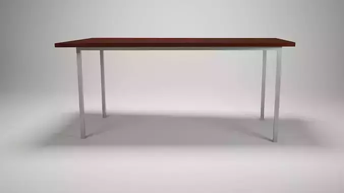 TRAPEZOID TABLE FOR KITCHEN DINING ROOM - STEEL WOOD MATERALS