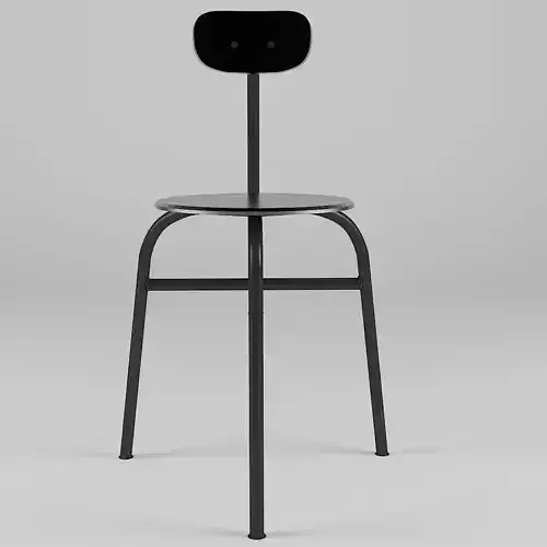 Chair 3 Legs for Kitchen-Dining Room - Steel-Wood Materials