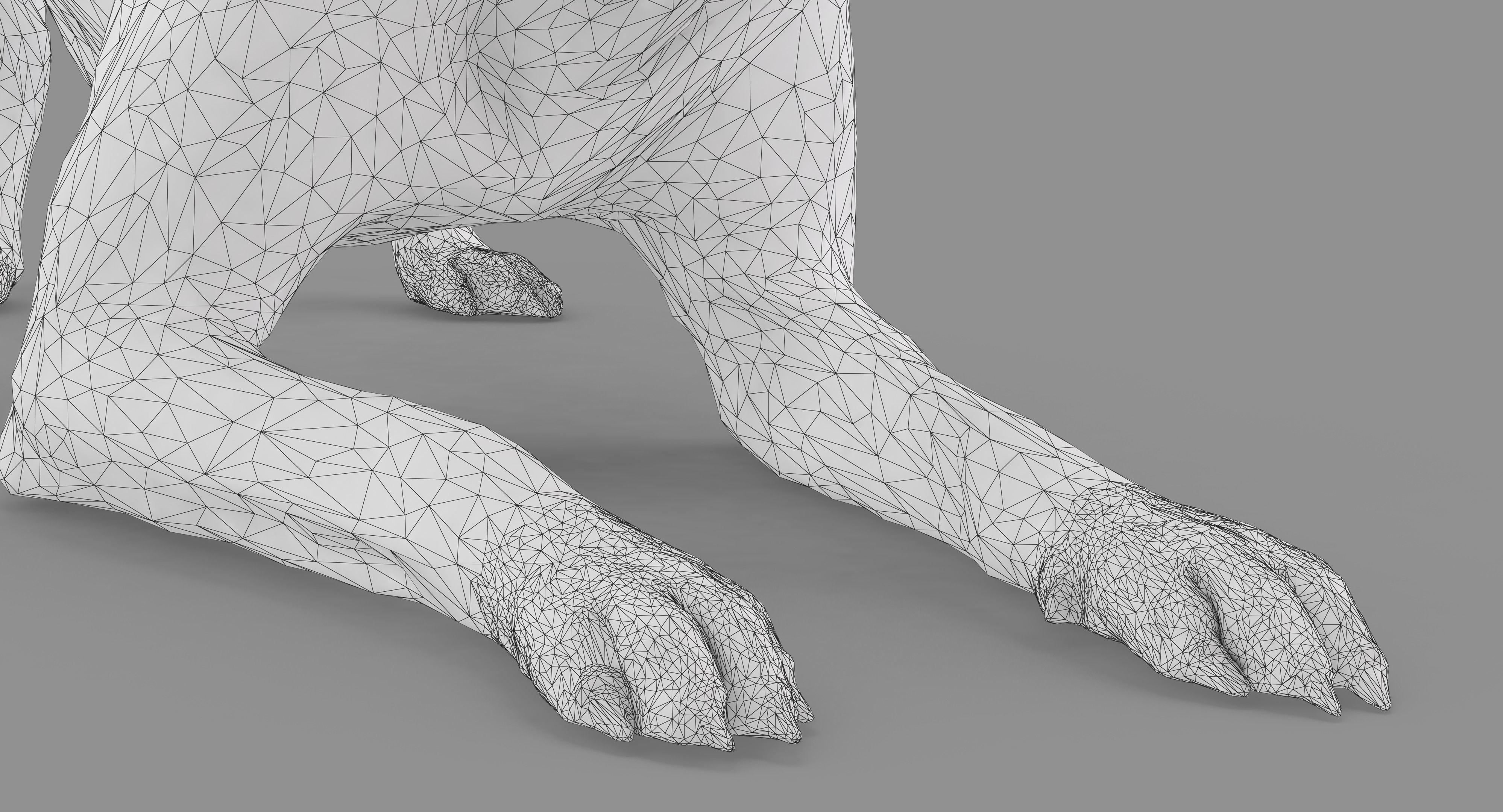 Dalmatian Dog Pose 3D model_40