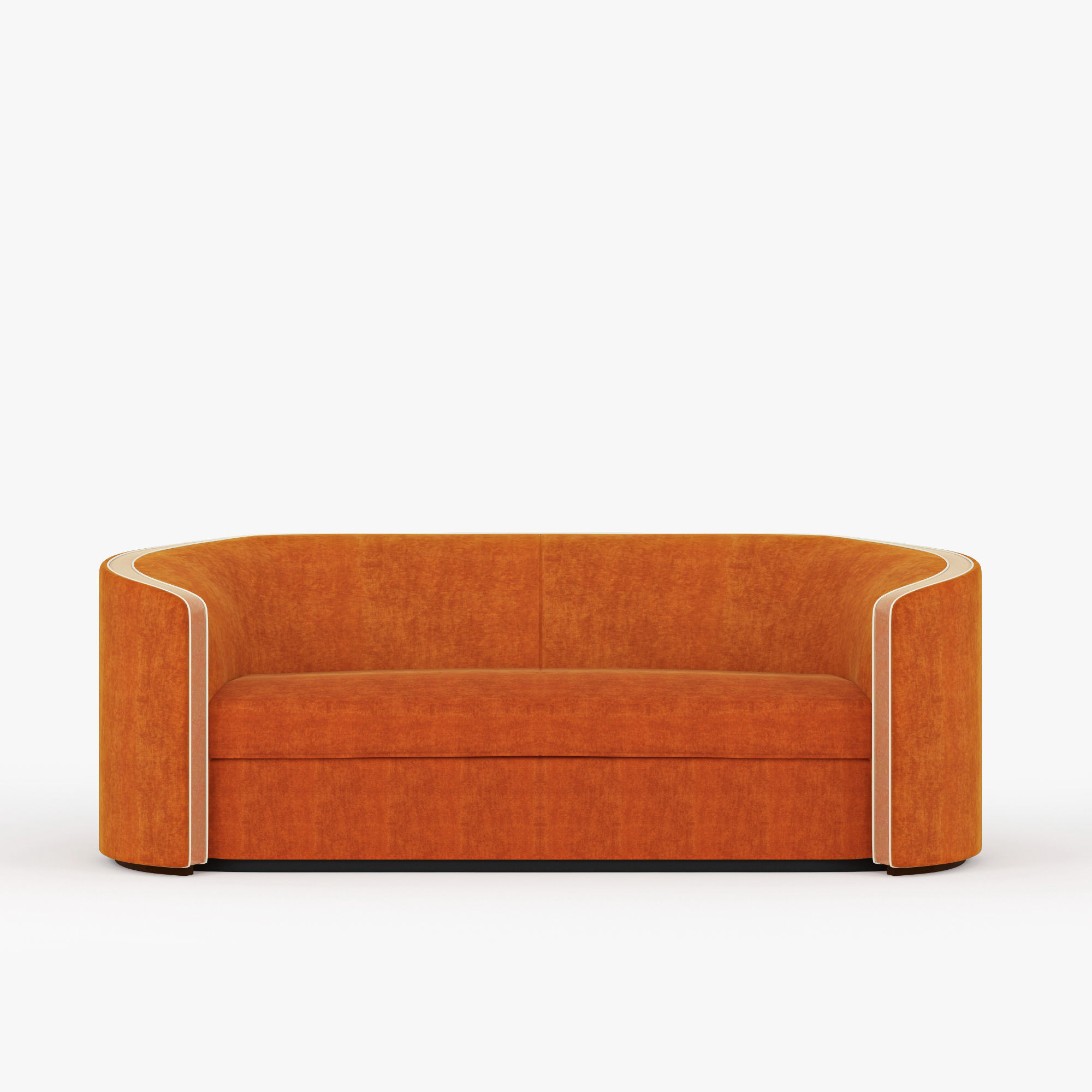 Sofa orange 3D model_1