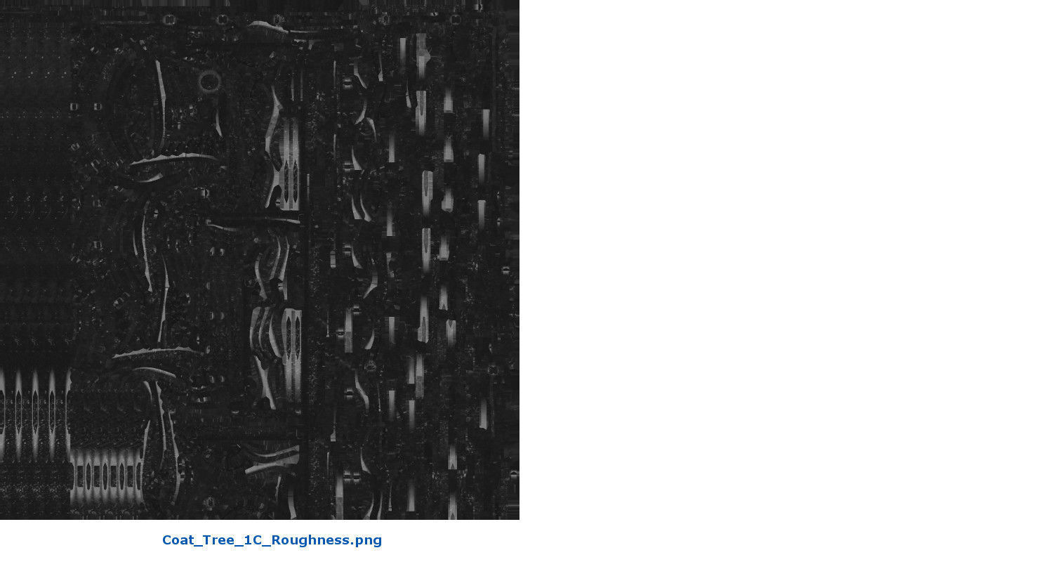 Coat Tree 1C Low-poly 3D model_9