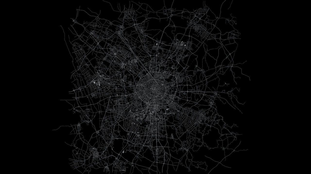 Chengdu Road Network and Streets 3D model_8