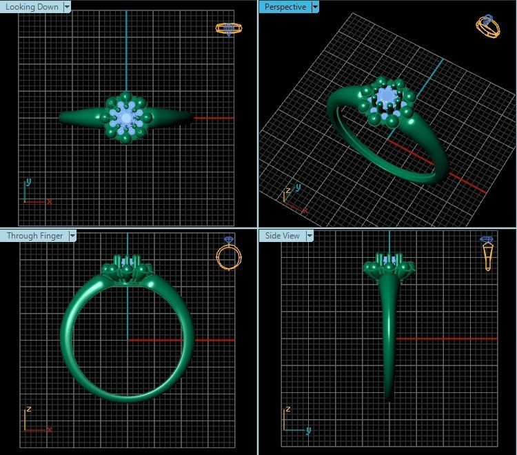 Ring T01231 3D print model_2