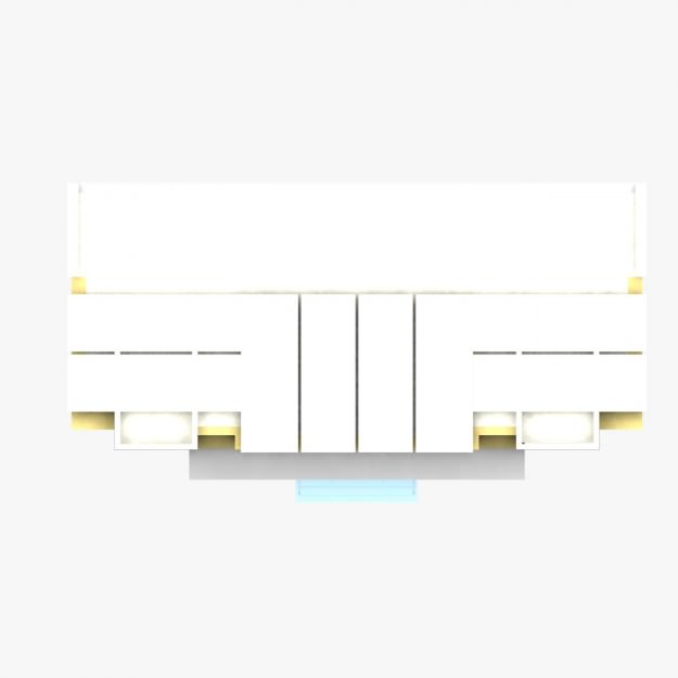 Building with windows 3D model_7