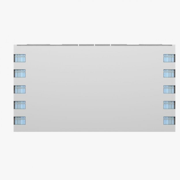 Building with windows 3D model_4