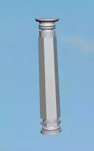 temple pillar Free 3D model
