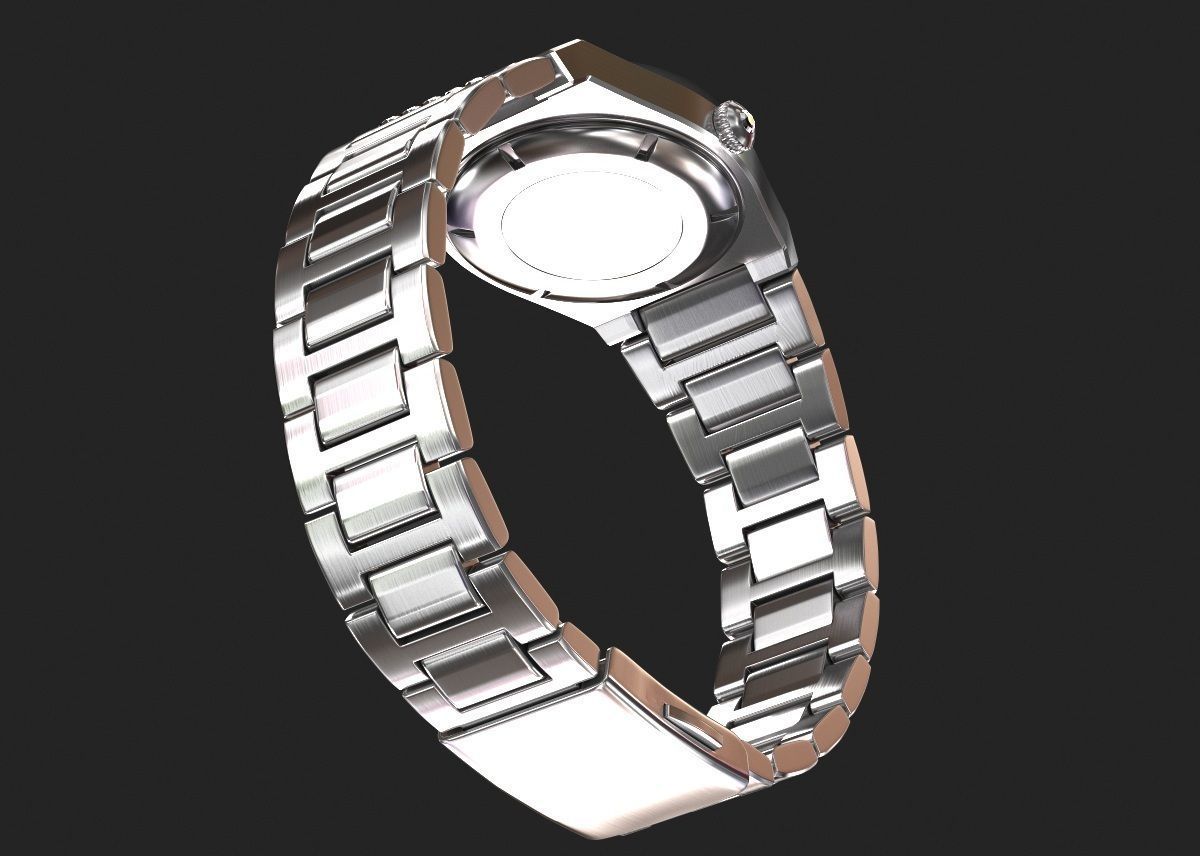 Luxury watch for women my own design 3D model_4