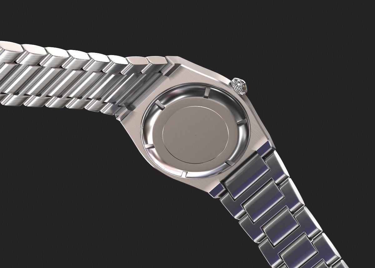 Luxury watch for women my own design 3D model_8