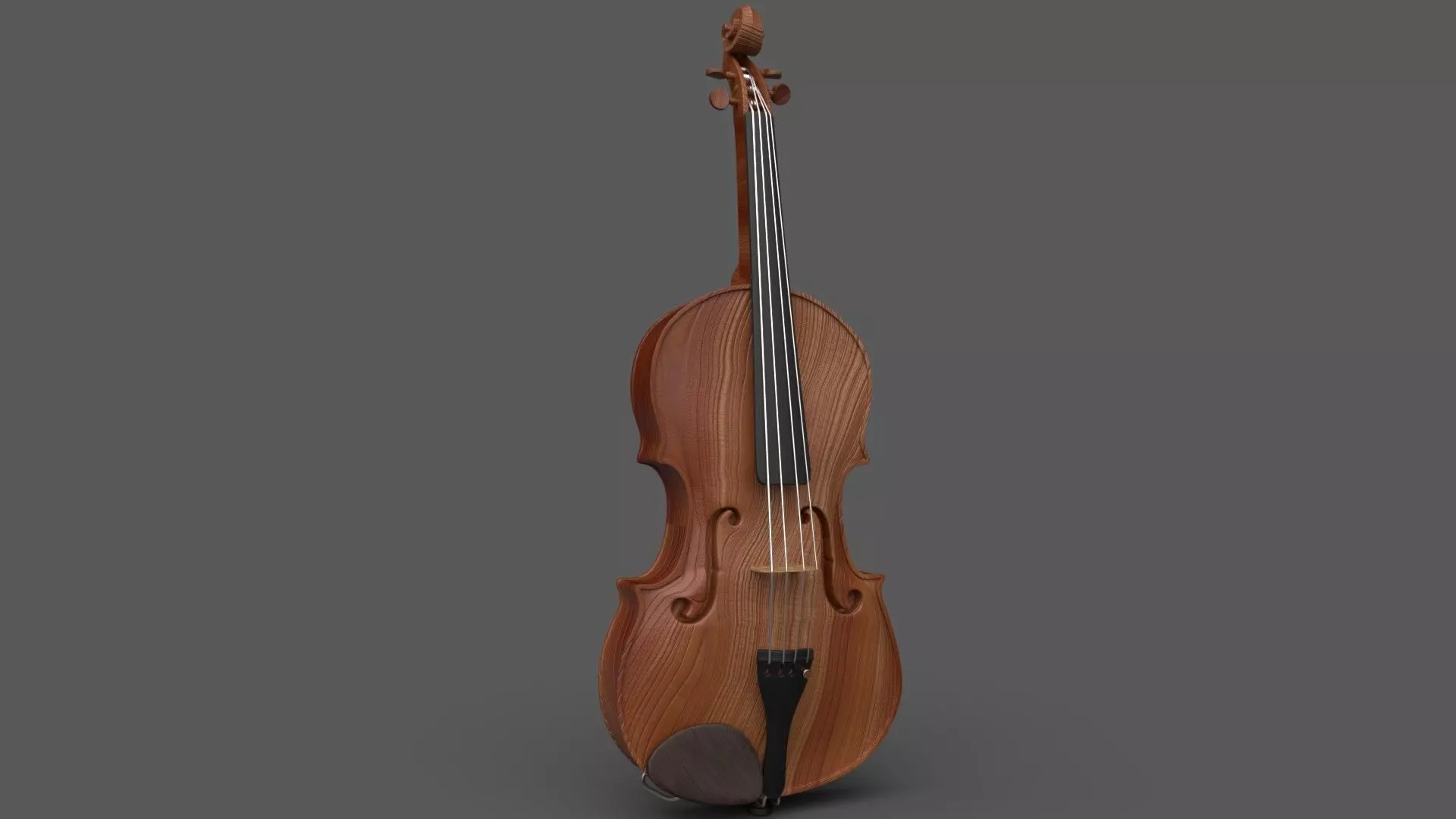 Violin Classic Free low-poly 3D model