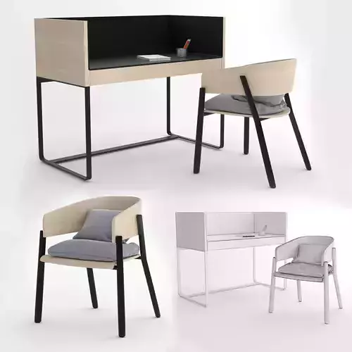 MODERN DESK AND CHAIR 