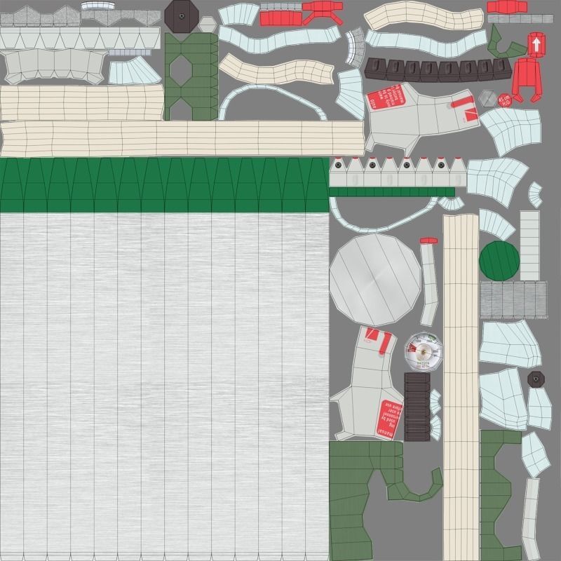 Oxygen Tank Resuscitator Kit Low-poly 3D model_31