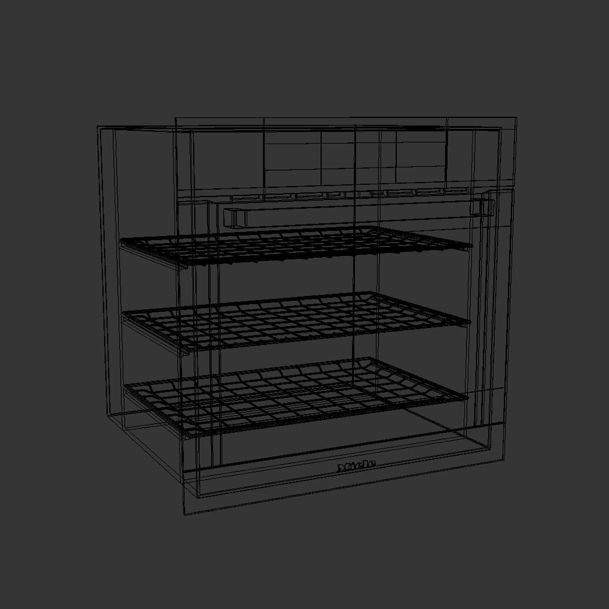 Miele H5881BP Oven 3D model_3