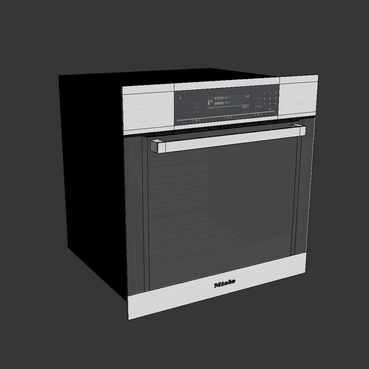 Miele H5881BP Oven 3D model_4