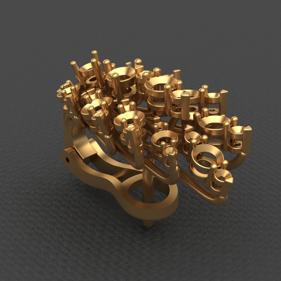 LEO PIZZO DIAMOND EARRINGS 3D print model_5