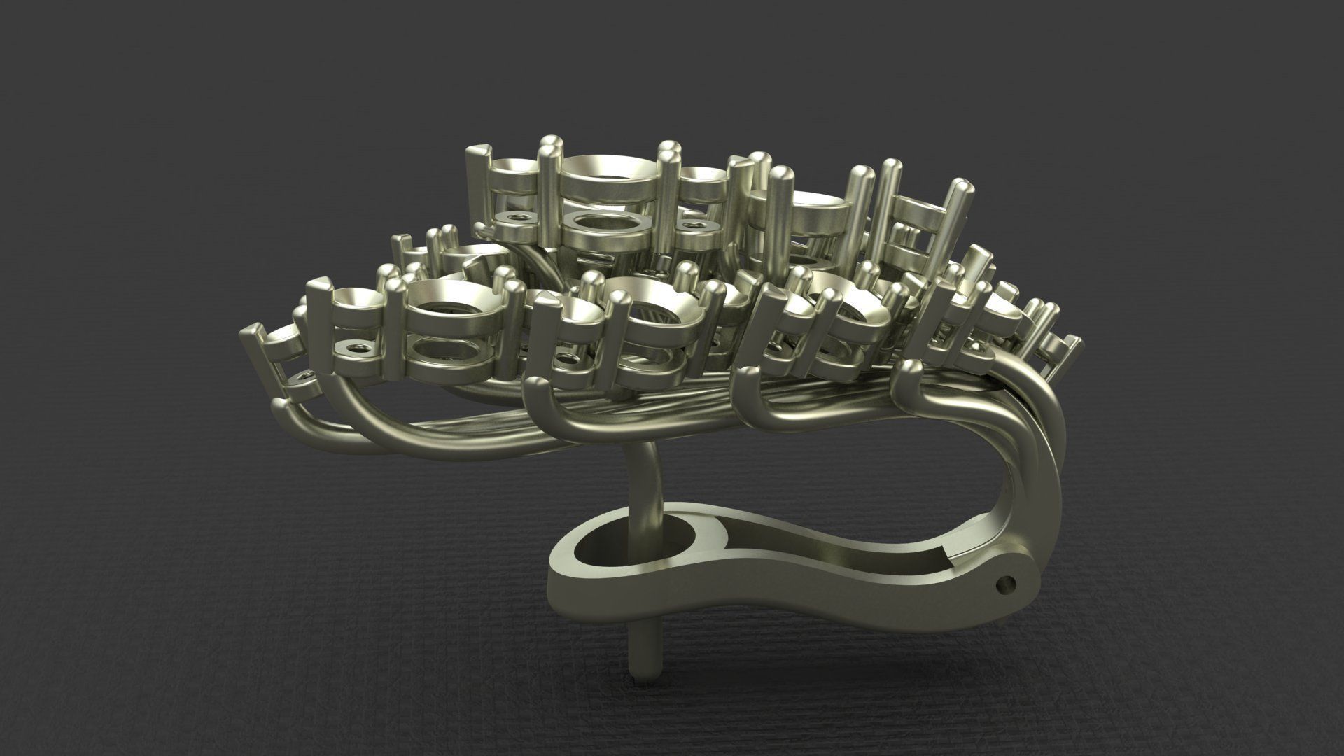 LEO PIZZO DIAMOND EARRINGS 3D print model_3