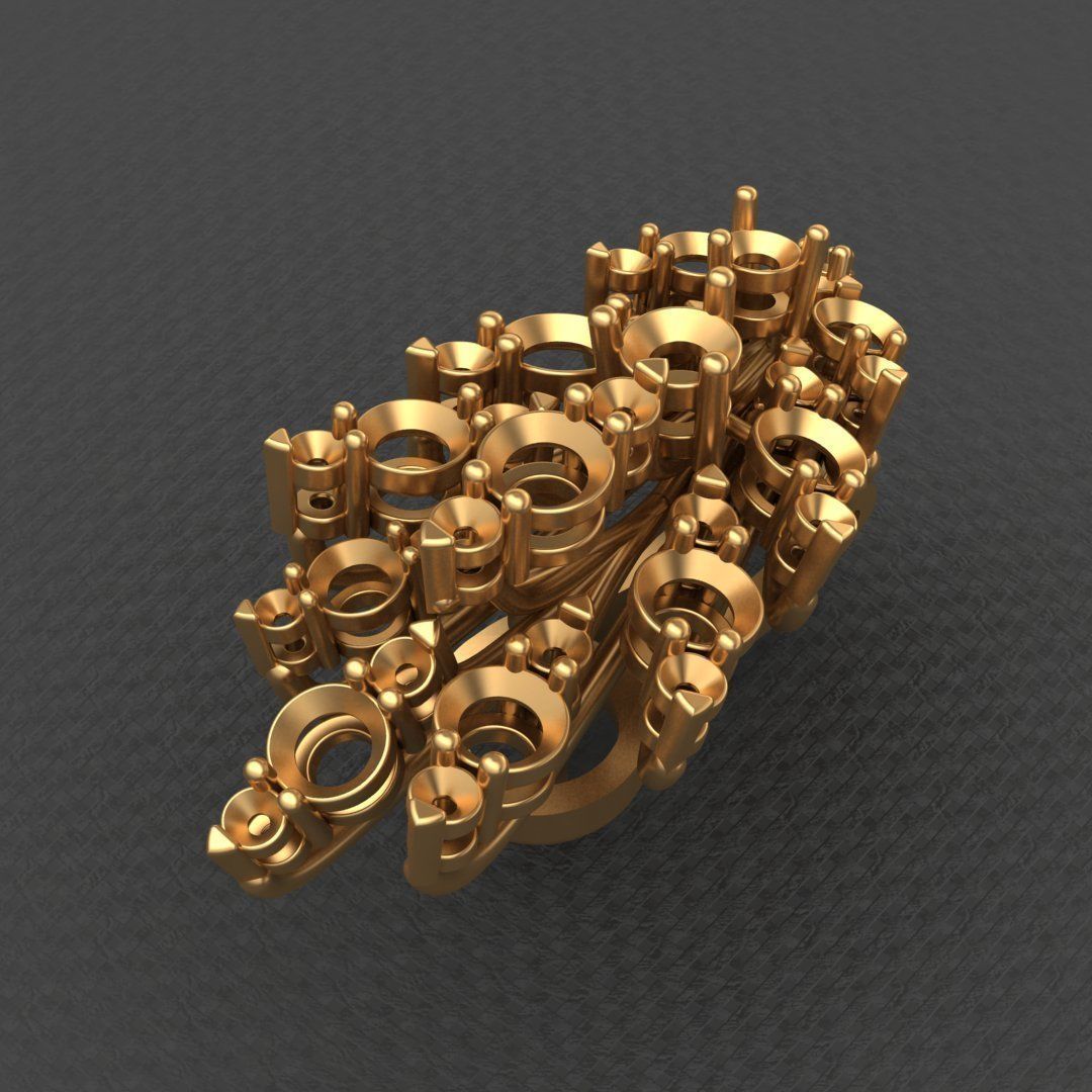 LEO PIZZO DIAMOND EARRINGS 3D print model_4